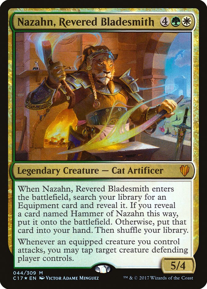 Nazahn, Revered Bladesmith 44 (Commander 2017)  - Foil | Good Games Adelaide SA