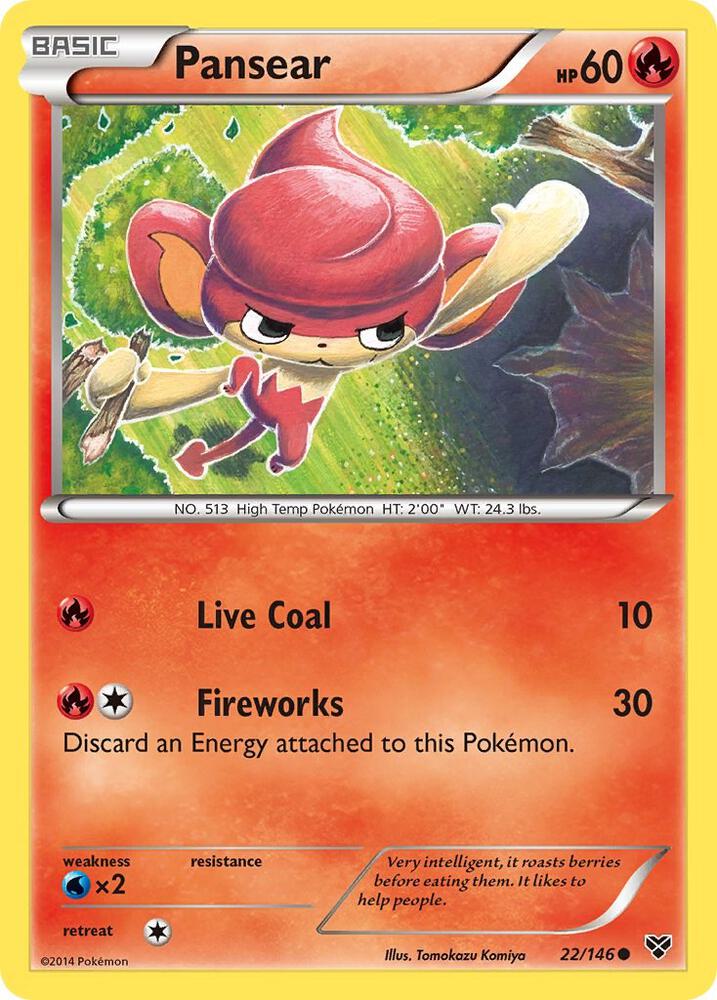 Pansear 22/146 (XY Base Set)  | Good Games Adelaide SA