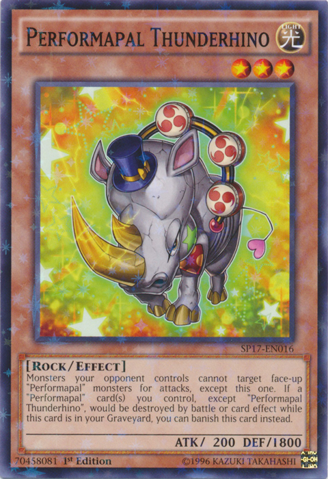 Performapal Thunderhino [SP17-EN016] Starfoil Rare | Good Games Adelaide SA