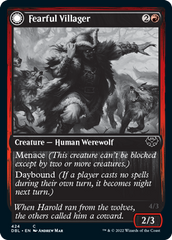 Fearful Villager // Fearsome Werewolf [Innistrad: Double Feature] | Good Games Adelaide SA