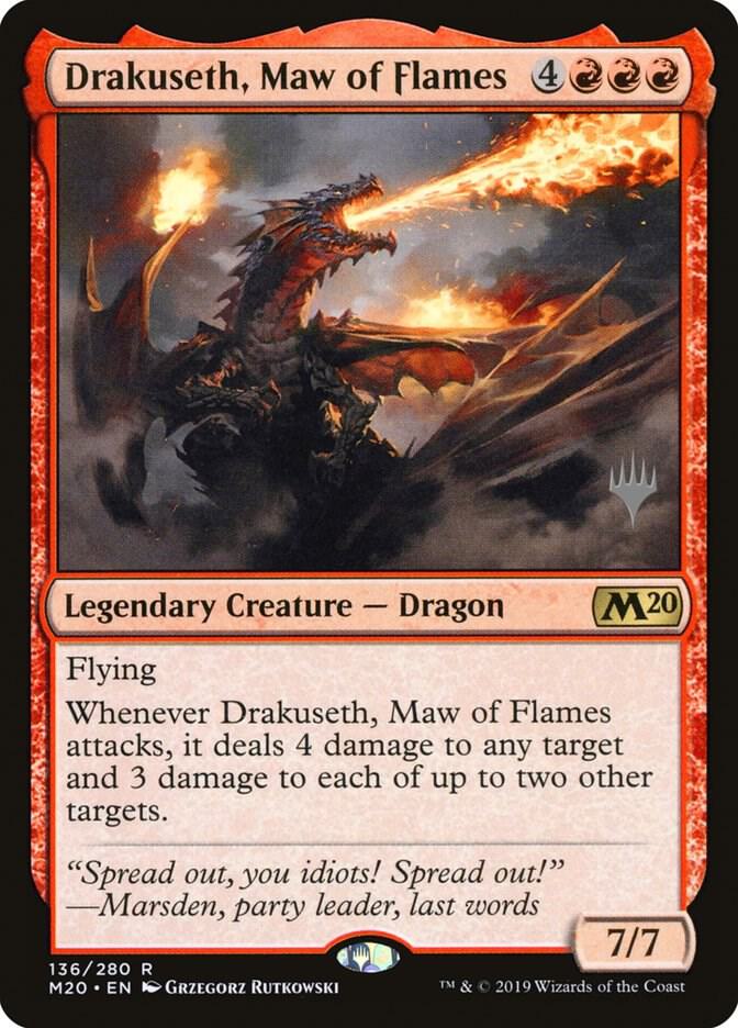 Drakuseth Maw of Flames 136 (Promo Pack: Core Set 2020)  - Foil | Good Games Adelaide SA