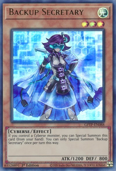 Backup Secretary [GFTP-EN088] Ultra rare | Good Games Adelaide SA