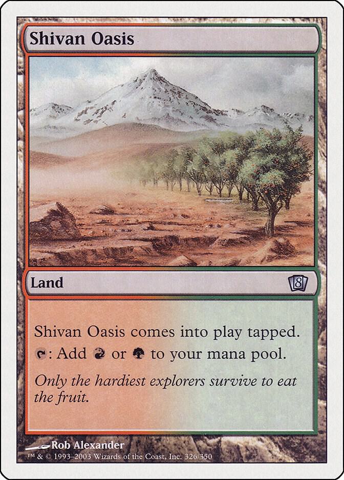 Shivan Oasis 326 (8th Edition)  - Foil | Good Games Adelaide SA