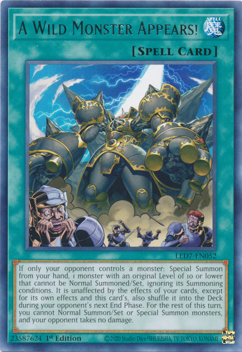 A Wild Monster Appears! [LED7-EN052] Rare | Good Games Adelaide SA
