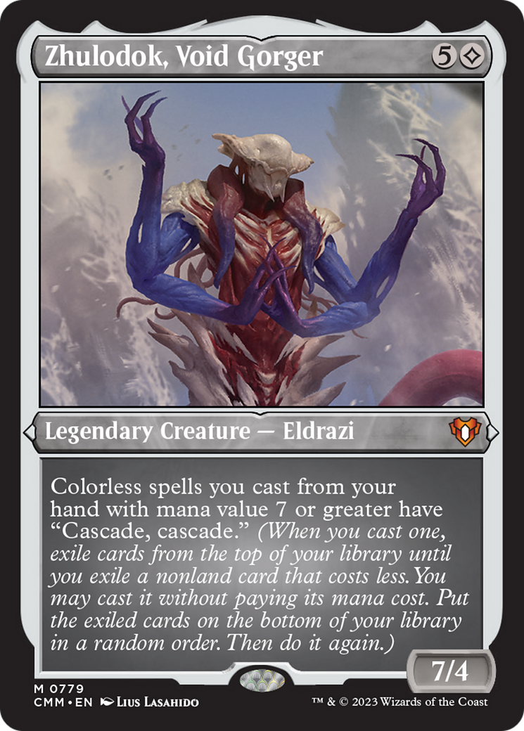 Zhulodok, Void Gorger (Display Commander) (Foil Etched) [Commander Masters] | Good Games Adelaide SA