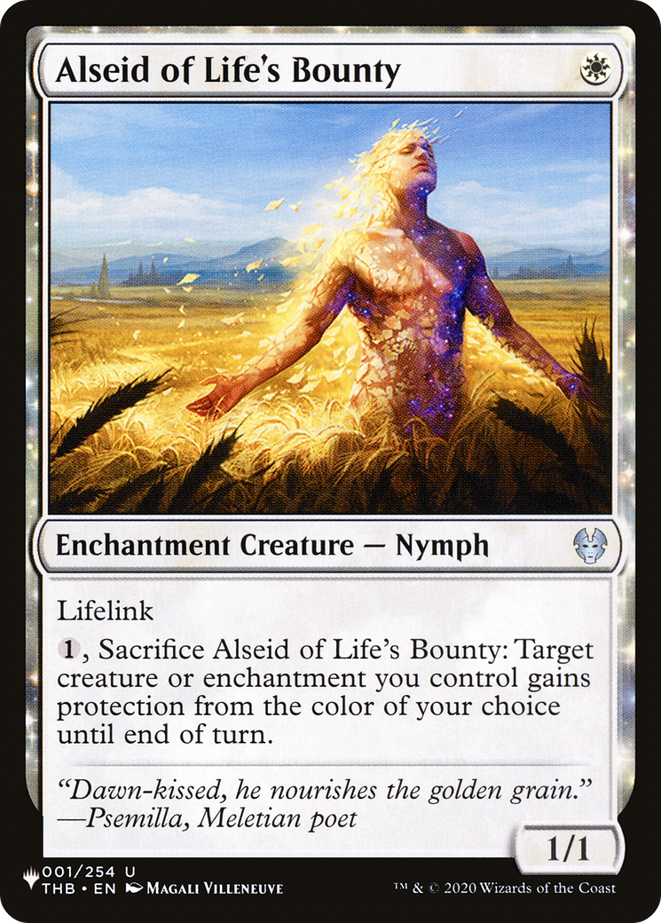 Alseid of Life's Bounty [The List Reprints] | Good Games Adelaide SA