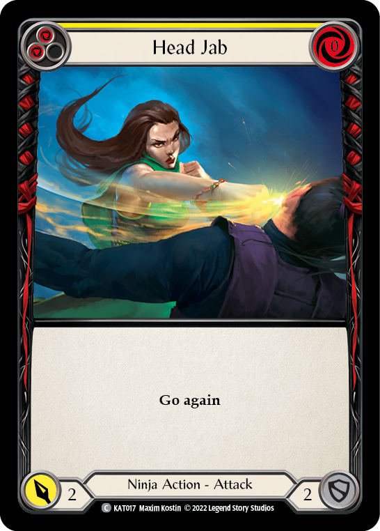 Head Jab (Yellow) [KAT017] (Outsiders Katsu Blitz Deck) | Good Games Adelaide SA