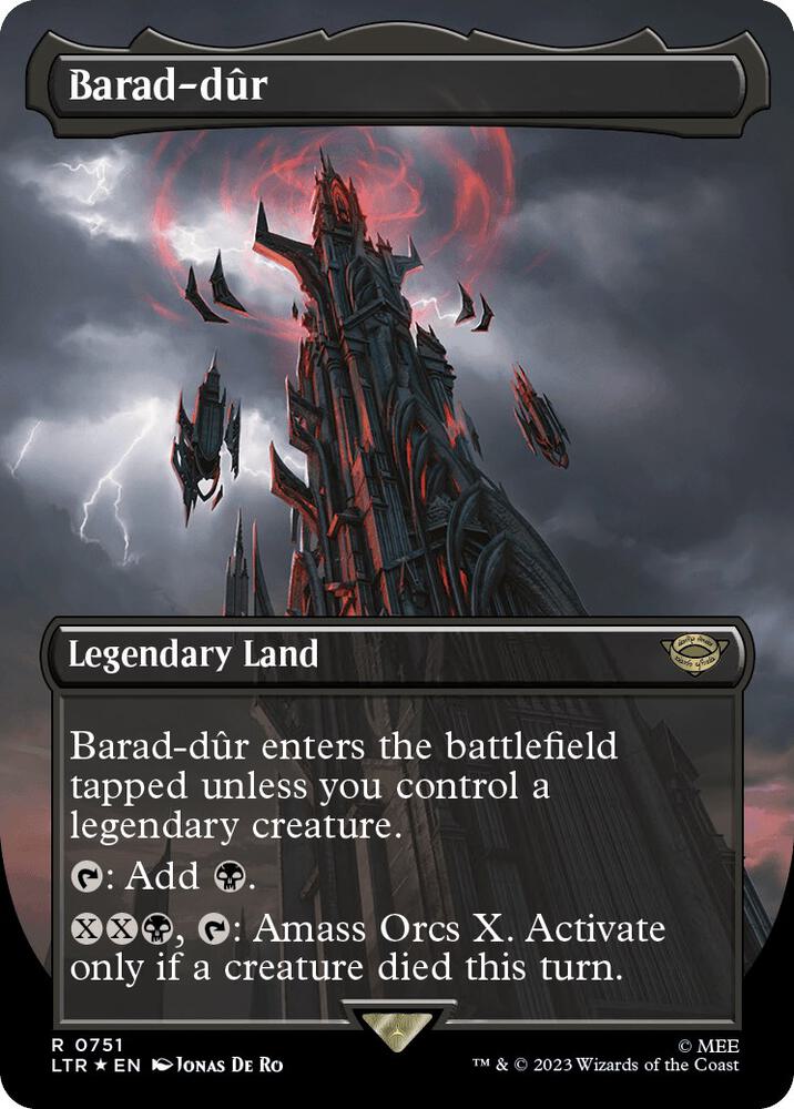 Barad-dûr 751 (Universes Beyond: The Lord of the Rings: Tales of Middle-earth)  - Borderless Surge Foil | Good Games Adelaide SA