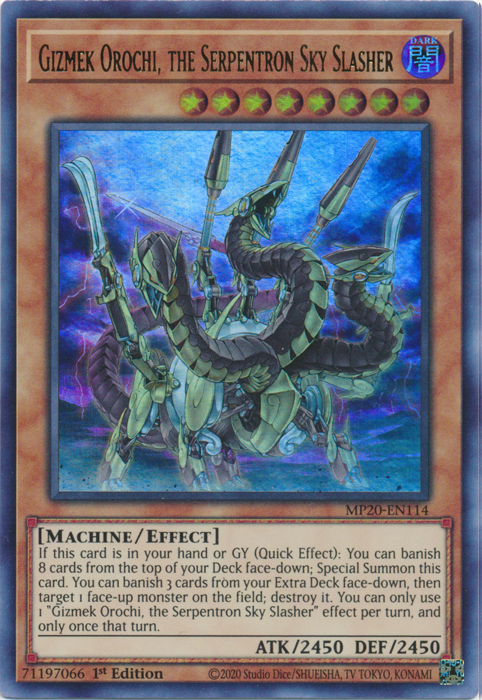 Gizmek Orochi, the Serpentron Sky Slasher [MP20-EN114] Ultra Rare | Good Games Adelaide SA