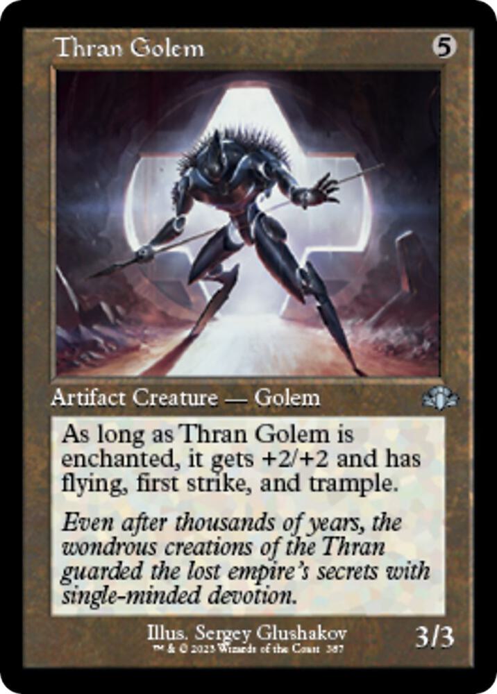 Thran Golem Retro Frame 387 (Dominaria Remastered)  | Good Games Adelaide SA