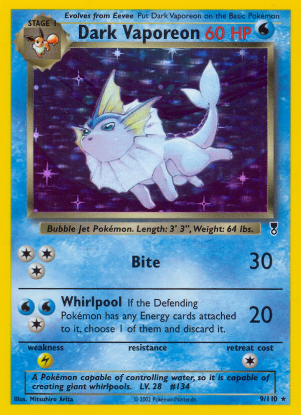 Dark Vaporeon (9/110) [Legendary Collection] | Good Games Adelaide SA