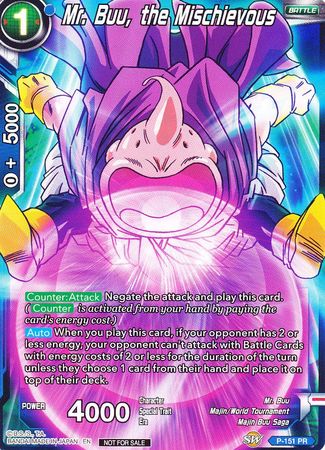 Mr. Buu, the Mischievous (Power Booster) (P-151) [Promotion Cards] | Good Games Adelaide SA