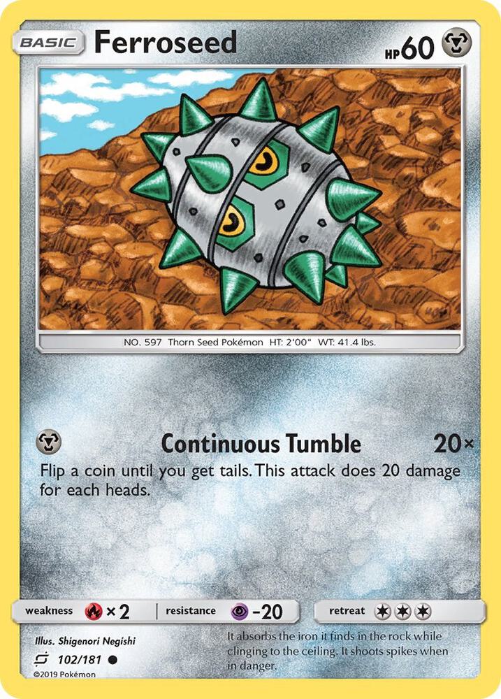 Ferroseed 102/181 (SM - Team Up)  | Good Games Adelaide SA