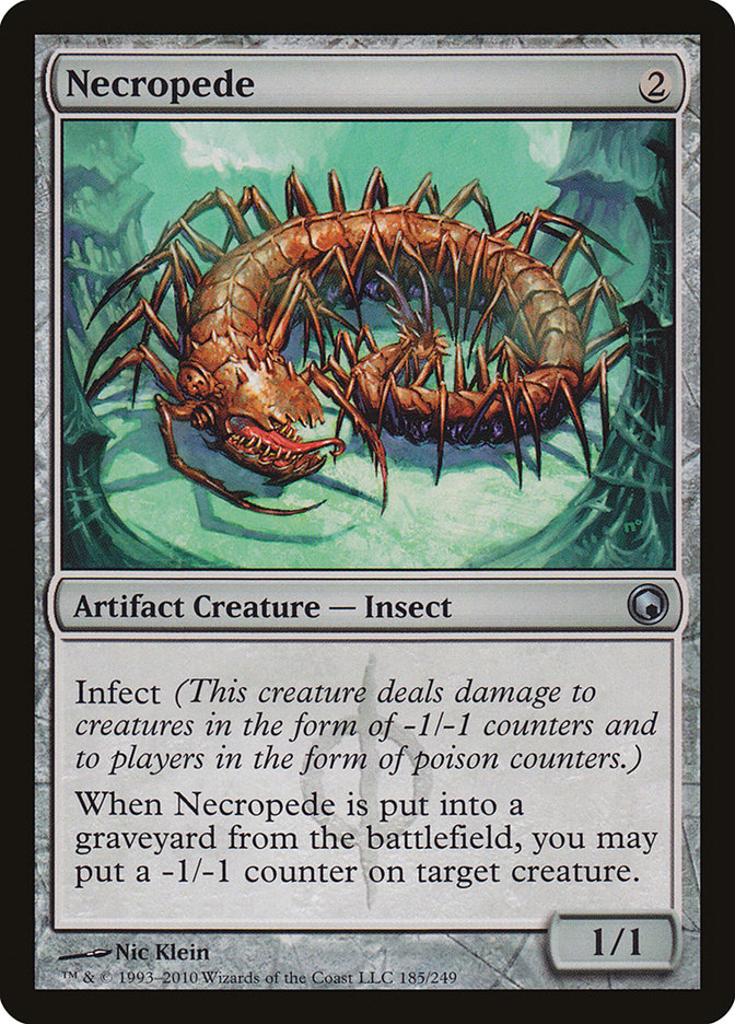 Necropede 185 (Scars of Mirrodin)  - Foil | Good Games Adelaide SA