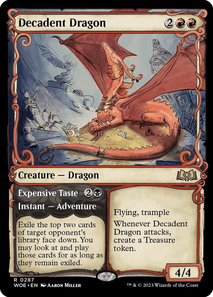 Decadent Dragon // Expensive Taste 287 (Wilds of Eldraine)  | Good Games Adelaide SA