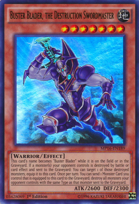 Buster Blader, the Destruction Swordmaster [MP16-EN189] Ultra Rare | Good Games Adelaide SA