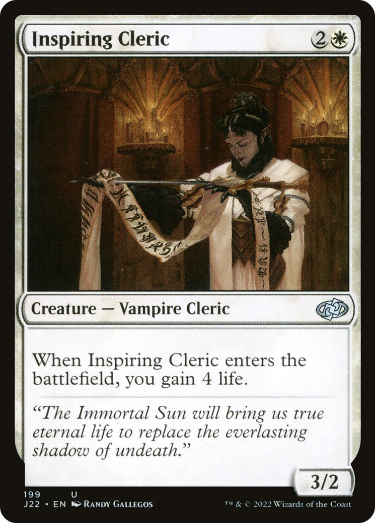Inspiring Cleric [Jumpstart 2022] | Good Games Adelaide SA