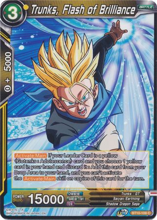 Trunks, Flash of Brilliance (BT10-108) [Rise of the Unison Warrior 2nd Edition] | Good Games Adelaide SA