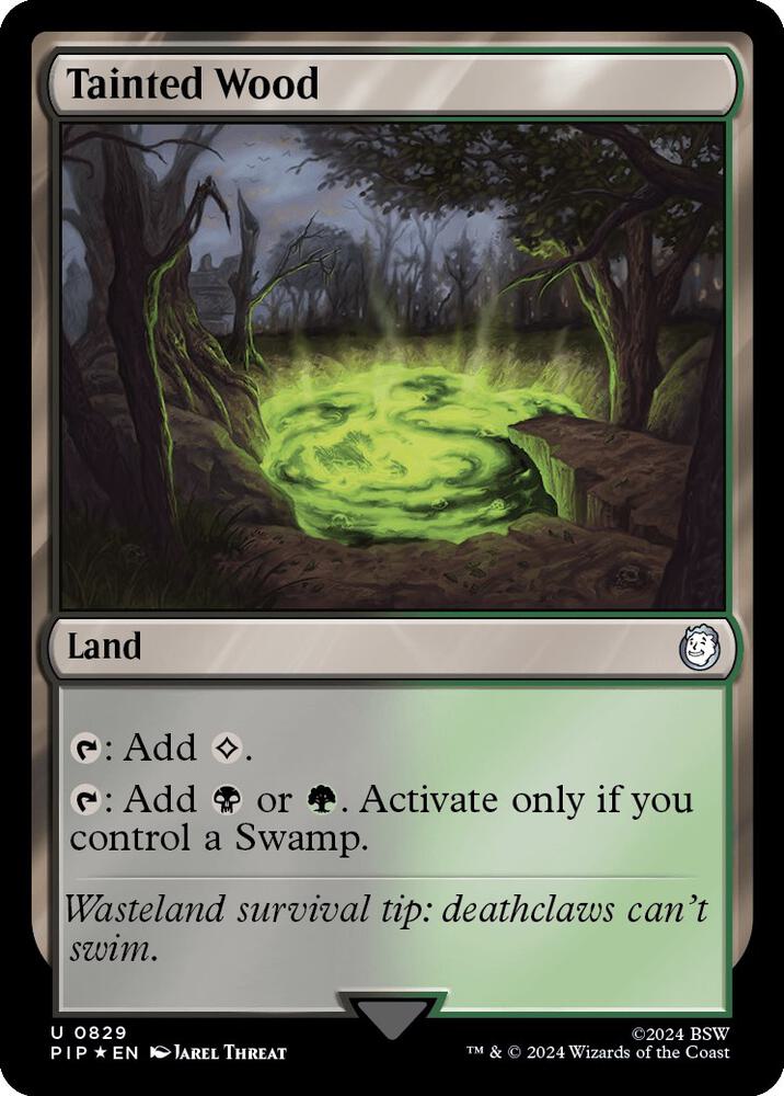 Tainted Wood 829 (Universes Beyond: Fallout)  - Foil | Good Games Adelaide SA