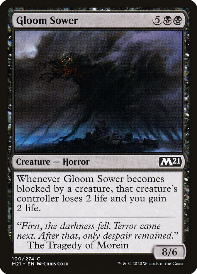 Gloom Sower 100 (Core Set 2021)  - Foil | Good Games Adelaide SA
