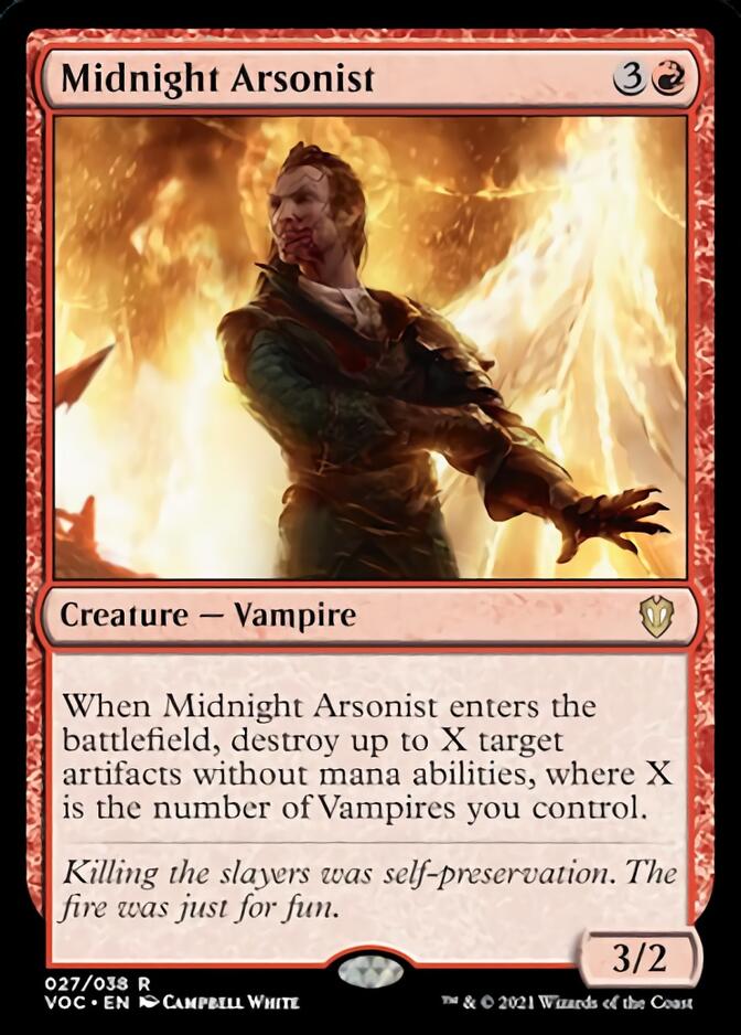 Midnight Arsonist [Innistrad: Crimson Vow Commander] | Good Games Adelaide SA