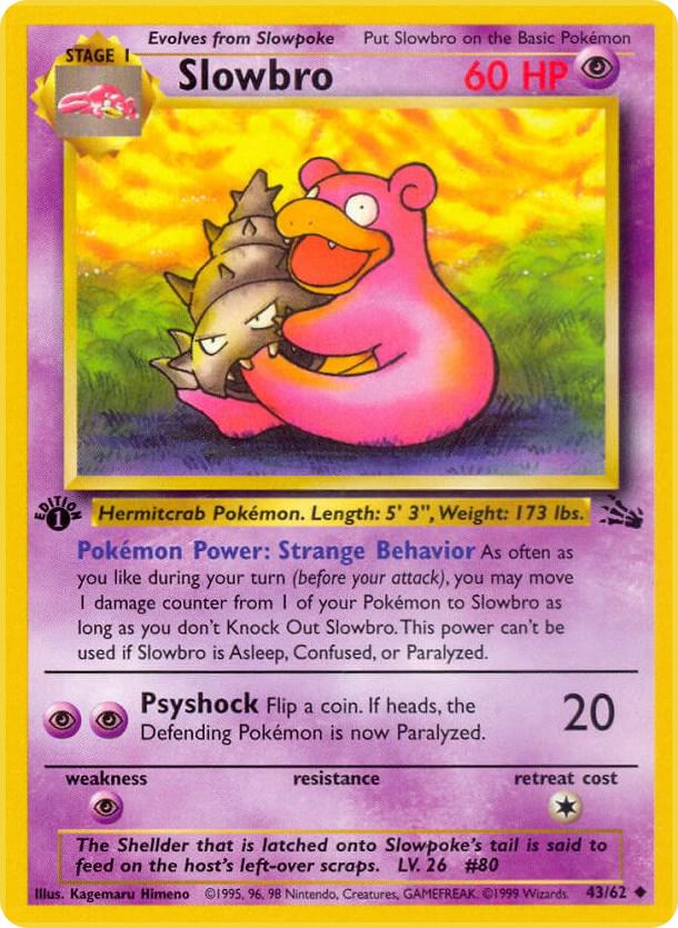 Slowbro 43/62 (Fossil)  - 1st Edition | Good Games Adelaide SA