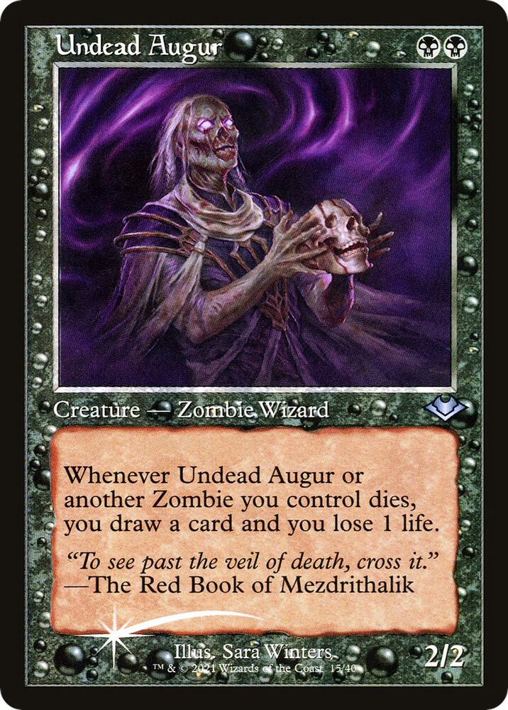 Undead Augur Retro Frame 15/40 (Modern Horizons)  - Retro Foil | Good Games Adelaide SA