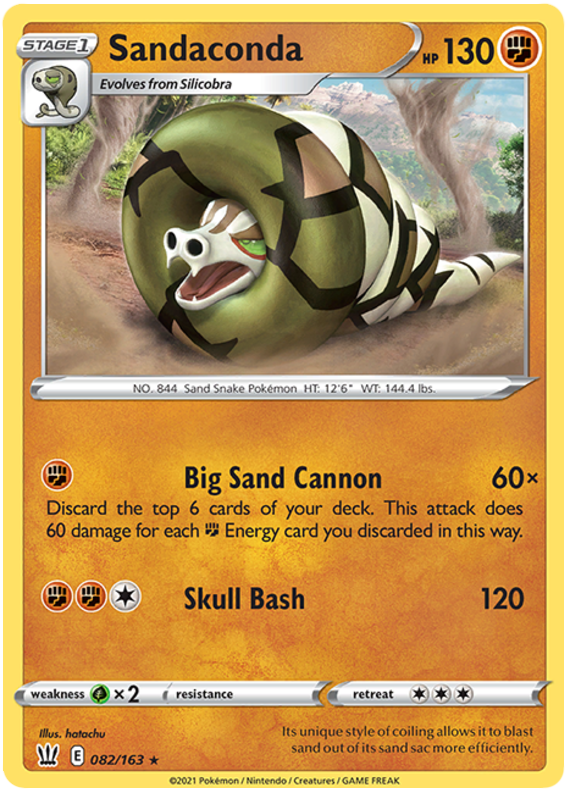 Sandaconda (082/163) [Sword & Shield: Battle Styles] | Good Games Adelaide SA