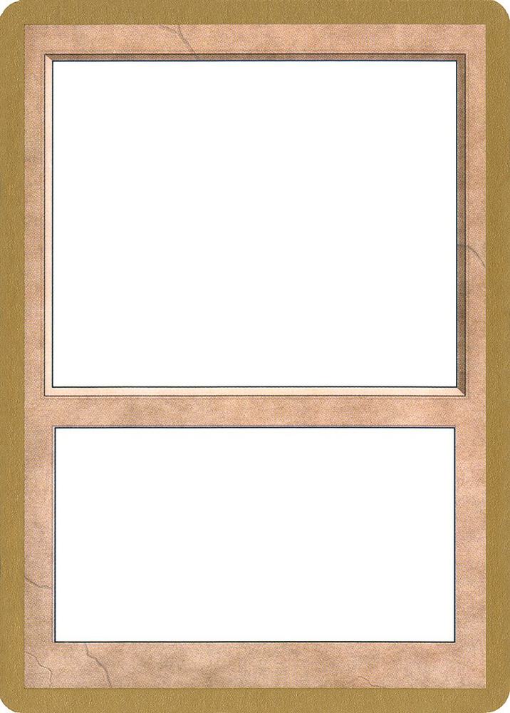 2001 World Championship Blank Card  (World Championship Decks)  | Good Games Adelaide SA