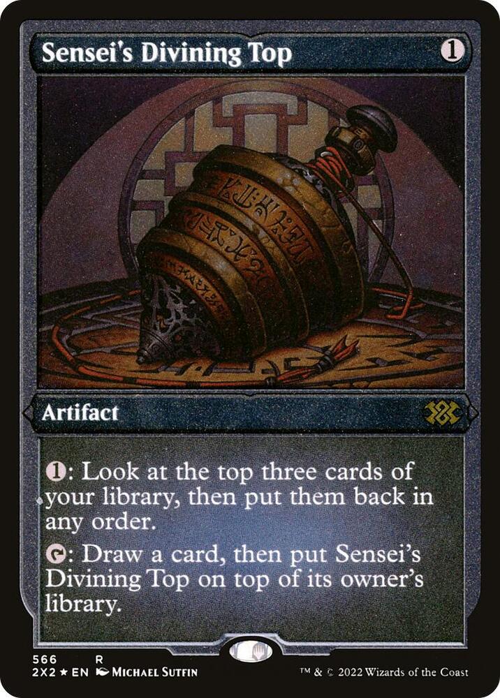 Senseis Divining Top Foil Etched 566 (Double Masters 2022)  - Foil | Good Games Adelaide SA