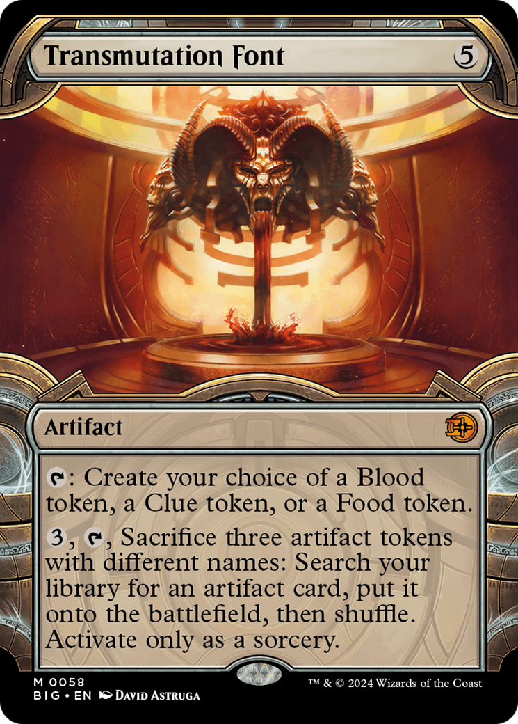 Transmutation Font (Showcase) [Outlaws of Thunder Junction: The Big Score] | Good Games Adelaide SA