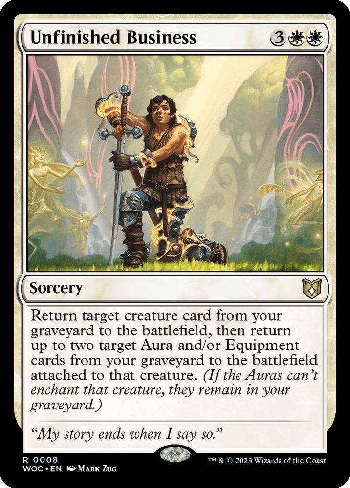 Unfinished Business 8 (Commander: Wilds of Eldraine)  | Good Games Adelaide SA