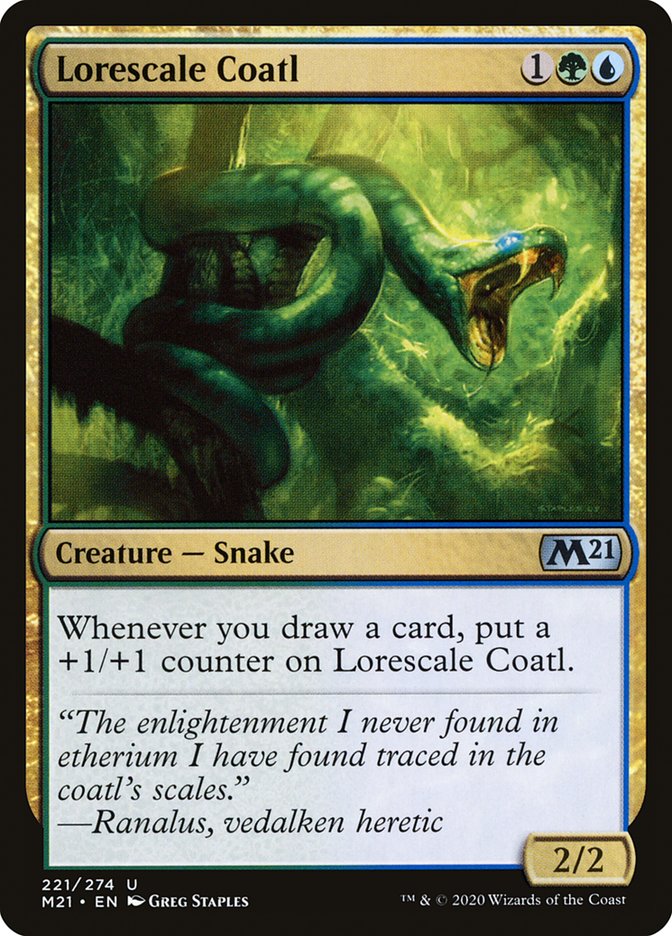 Lorescale Coatl 221 (Core Set 2021)  | Good Games Adelaide SA