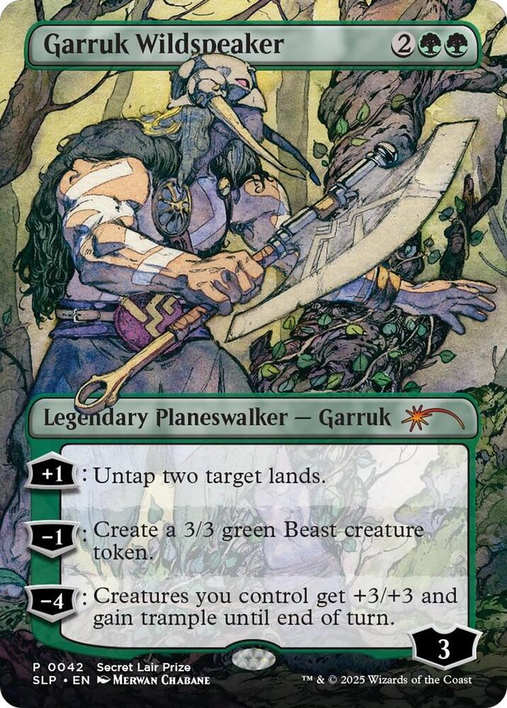 Garruk Wildspeaker 42 (Secret Lair Showdown)  - Borderless | Good Games Adelaide SA