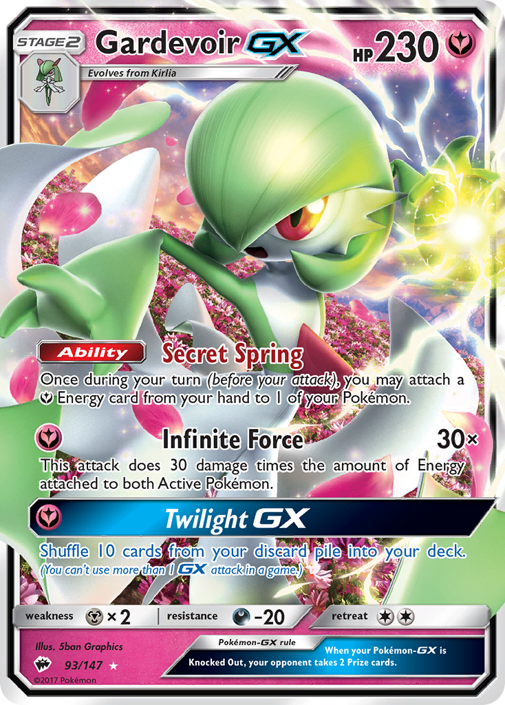 Gardevoir GX (93/147) [Sun & Moon: Burning Shadows] | Good Games Adelaide SA