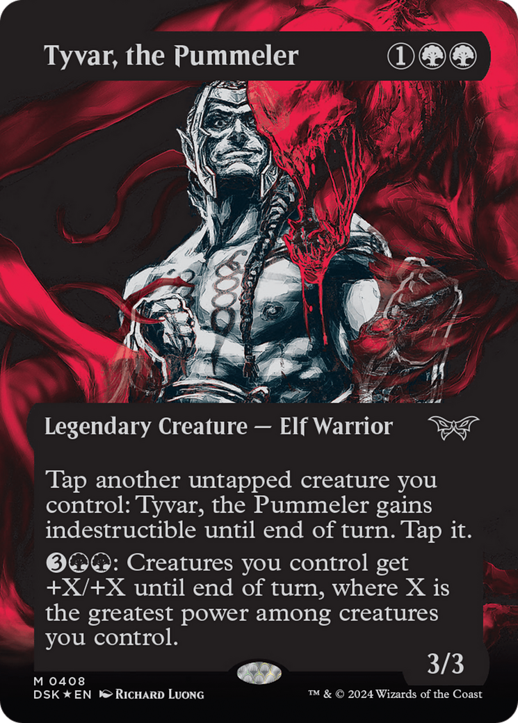 Tyvar, the Pummeler (Full Art) (Double Exposure Showcase) (Textured) [Duskmourn: House of Horror] | Good Games Adelaide SA