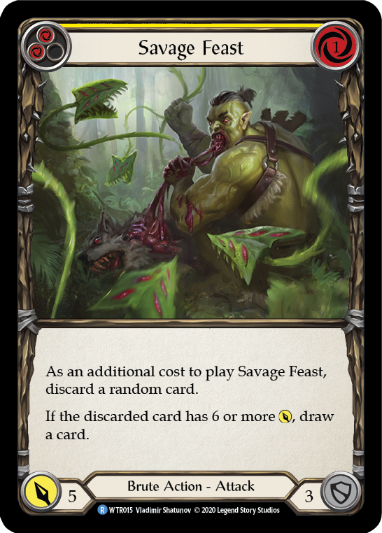 Savage Feast (Yellow) [U-WTR015] Unlimited Normal | Good Games Adelaide SA