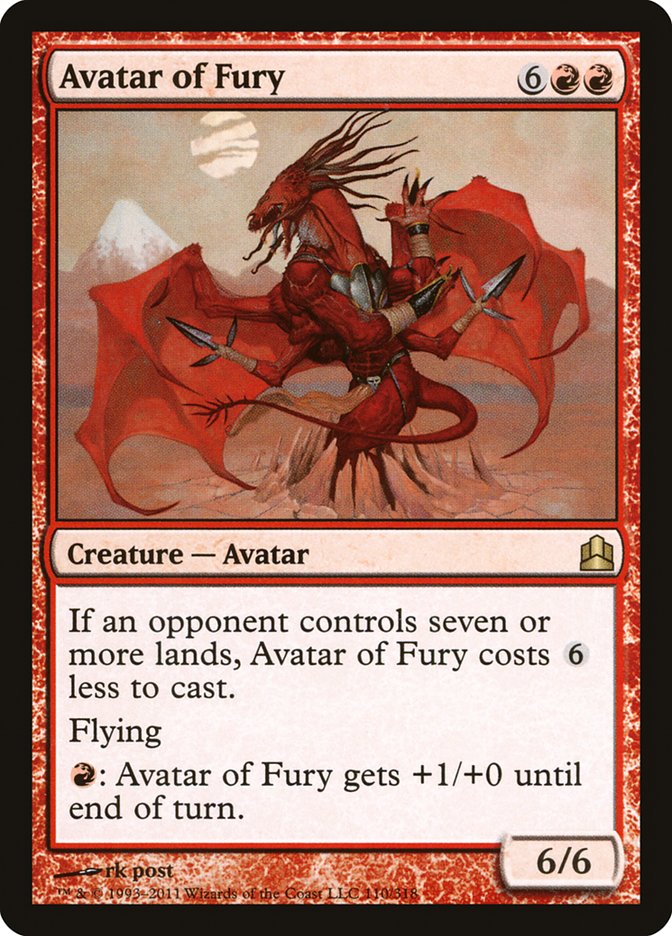 Avatar of Fury [Commander 2011] | Good Games Adelaide SA