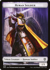 Human Soldier // Elephant Double-Sided Token [Phyrexia: All Will Be One Commander Tokens] | Good Games Adelaide SA