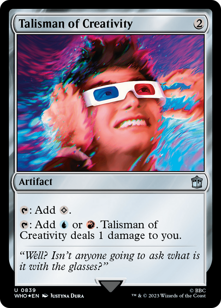Talisman of Creativity (Surge Foil) [Doctor Who] | Good Games Adelaide SA