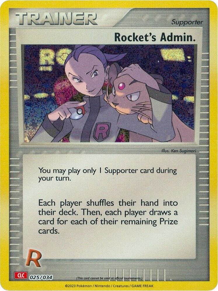 Rockets Admin CLC 025/034 (Trading Card Game Classic)  - Holofoil | Good Games Adelaide SA