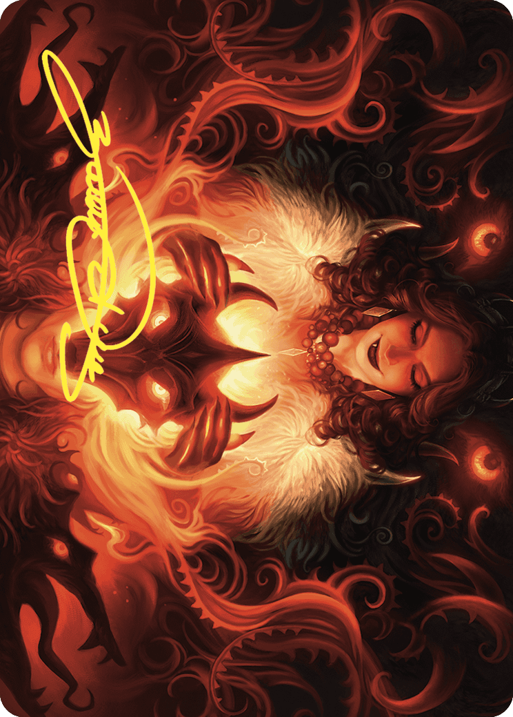 Witch's Mark Art Card (Gold-Stamped Signature) [Wilds of Eldraine Art Series] | Good Games Adelaide SA