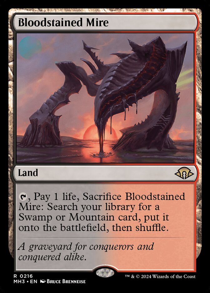 Bloodstained Mire 216 (Modern Horizons 3)  - Foil | Good Games Adelaide SA