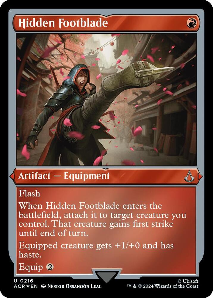 Hidden Footblade 216 (Universes Beyond: Assassin's Creed)  - Foil | Good Games Adelaide SA