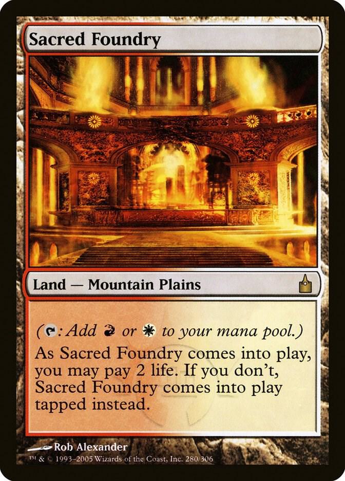Sacred Foundry 280 (Ravnica: City of Guilds)  - Foil | Good Games Adelaide SA