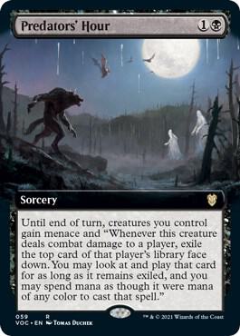 Predators Hour Extended Art 59 (Commander: Innistrad: Crimson Vow)  | Good Games Adelaide SA