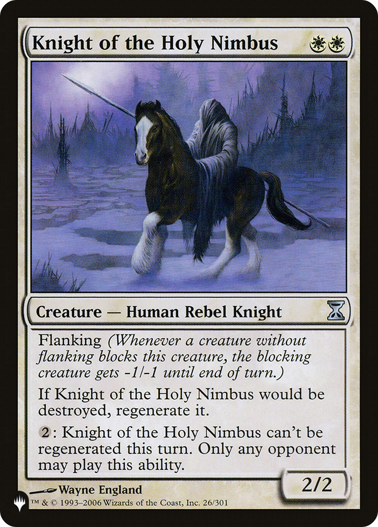 Knight of the Holy Nimbus [The List Reprints] | Good Games Adelaide SA