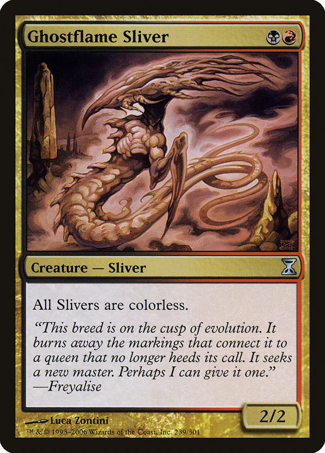 Ghostflame Sliver 239 (Time Spiral)  - Foil | Good Games Adelaide SA