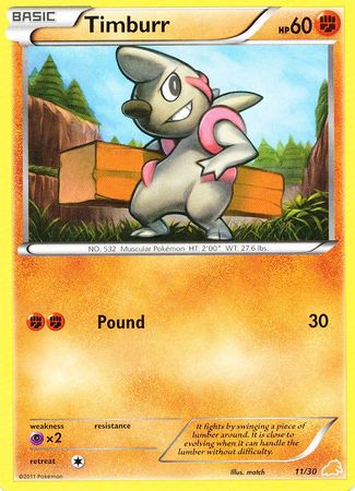 Timburr (11/30) [Black & White: Trainer Kit - Excadrill] | Good Games Adelaide SA