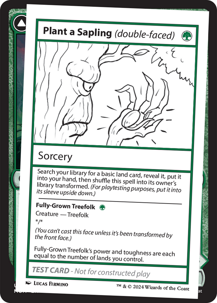 Plant a Sapling (double-faced) [Mystery Booster 2 Playtest Cards] | Good Games Adelaide SA